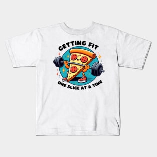 The fitness pizza Kids T-Shirt